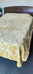 South African Luxury Super Soft Embossed 1Ply  Mink  Blanket, QUEEN SIZE.